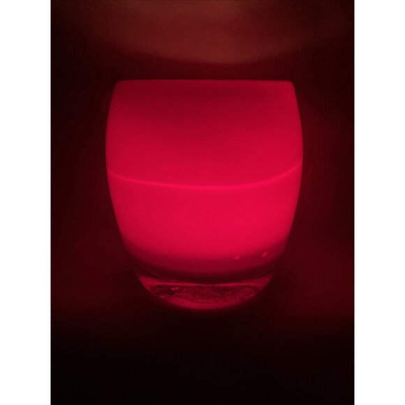 Glass.ful Votive Candle Holder Cherry Red Handblown Cased Glass Canadian - Picture 7 of 8